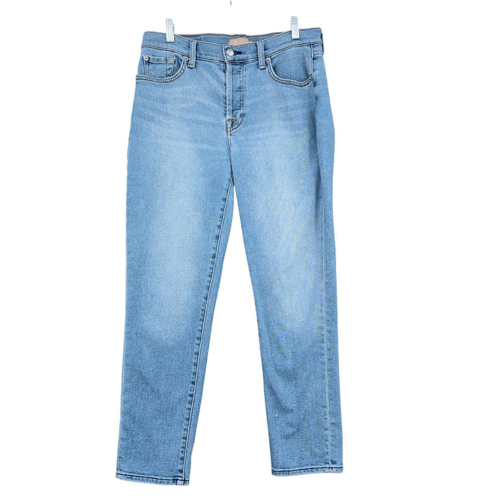 7 For All Mankind Josefina Luxe Vintage Jeans Womens 29 Cotton Blend‎ Light Blue